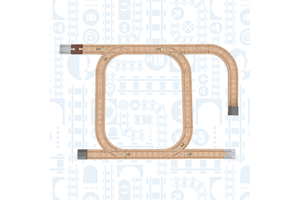 きかんしゃトーマス 木製レールシリーズ 直線＆拡張レールセット