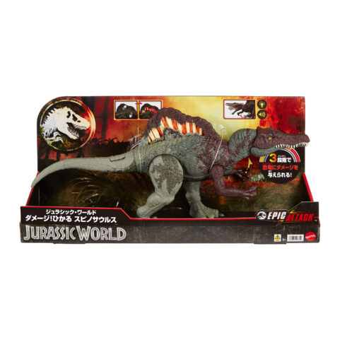 ジュラシック・ワールド ダメージ！ひかる スピノサウルス | CORE SCALE | ジュラシックワールド Jurassic World | Mattel  マテル