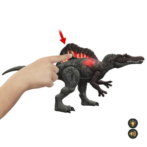 ジュラシック・ワールド ダメージ！ひかる スピノサウルス | CORE SCALE | ジュラシックワールド Jurassic World | Mattel  マテル